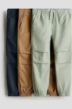 H&M 3er-Pack Joggpants aus Baumwolle - Grün - Kinder