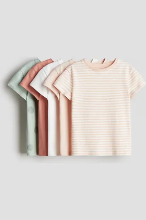H&M 5er-Pack Baumwoll-T-Shirts - Grün - Kinder
