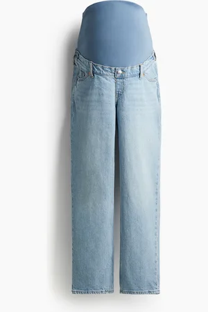 H&M MAMA Straight Ankle Jeans - Blau - Damen