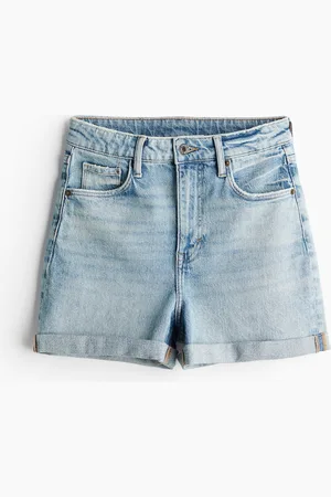 H&M Mom Ultra High Jeansshorts - Blau - Damen