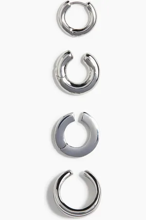 H&M 4er-Pack Earcuffs und Ohrring - - Herren