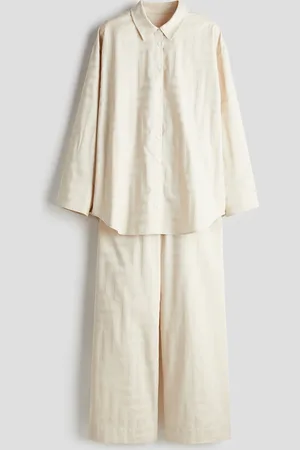 H&M Pyjama aus Baumwolle mit Jacquardmuster - - Damen