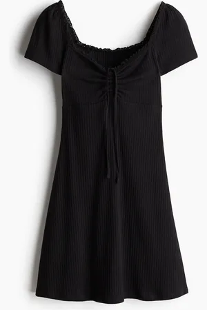 H&M Ausgestelltes Kleid mit Spitzenbesatz - - Damen