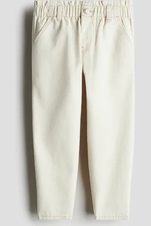 H&M Loose Fit Tapered Jeans - Weiß - Kinder