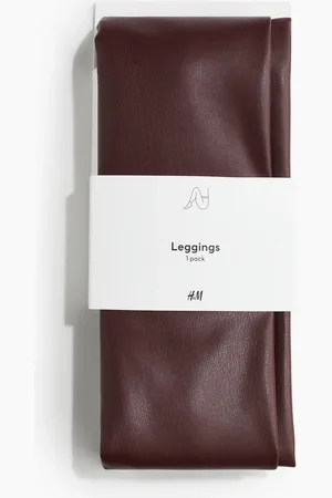H&M Leggings mit Coating - Rot - Damen