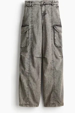 H&M Baggy Fit Cargo Jeans - - Damen