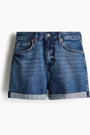 H&M Mom Ultra High Jeansshorts - Blau - Damen