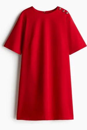 H&M Kleid in A-Linie - Rot - Damen