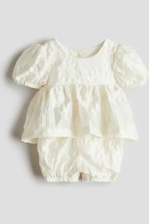 H&M Gemusterter Zweiteiler - Weiß - Kinder