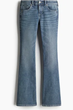H&M Flared Low Jeans - Blau - Damen