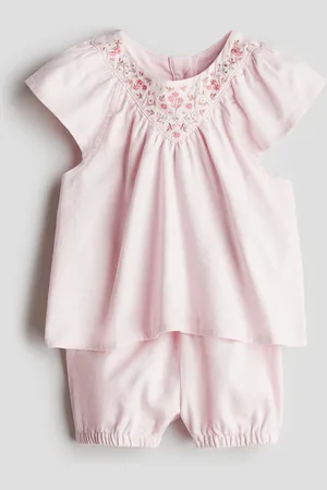 H&M 2-teiliges Set aus Leinenmix - Rosa - Kinder