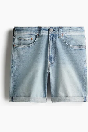 H&M Slim Denimshorts - Blau - Herren