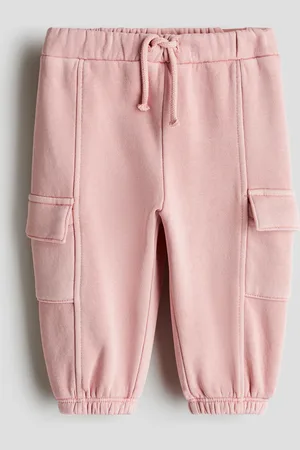 H&M Cargo-Joggpants im Washed-Look - Rosa - Kinder