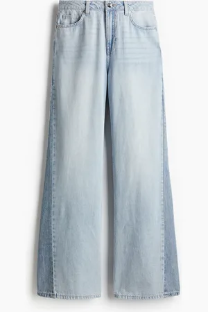 H&M Feather Soft Flared Ultra High Jeans - Blau - Damen
