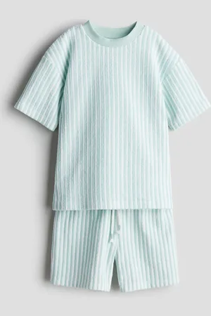 H&M Zweiteiler aus Frottee - Grün - Kinder