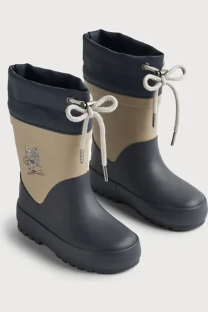 H&M Rubber Boot Thermo Solid - Blau - Kinder