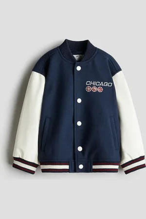 H&M Wattierte Baseballjacke - Blau - Kinder