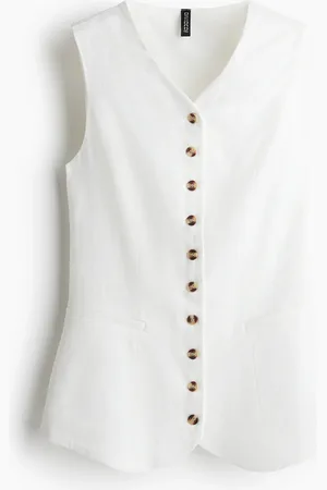 H&M Anzugweste - Weiß - Damen