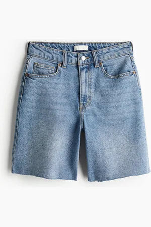 H&M Bermudashorts aus Denim - Blau - Damen