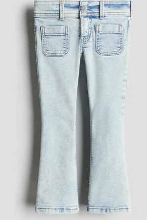 H&M Superstretch Flared Leg Jeans - Türkis - Kinder
