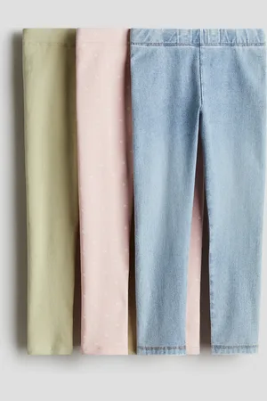 H&M 3er-Pack Baumwollleggings - Rosa - Kinder