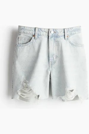 H&M Bermuda High Jeansshorts - Blau - Damen