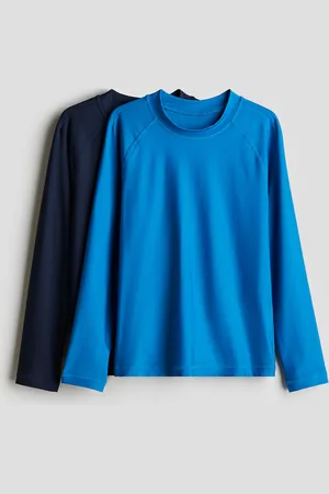 H&M 2er-Pack Badeshirts mit UPF 50 - Blau - Kinder