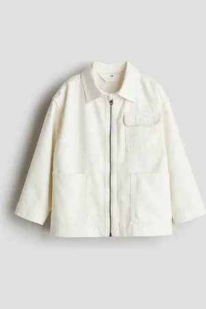 H&M Oversized Jacke aus Twill - Weiß - Kinder
