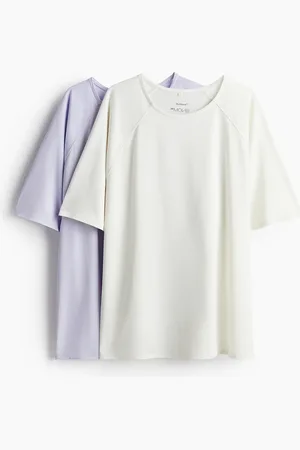H&M 2er-Pack Sportshirts mit DryMove - Lila - Sportswear