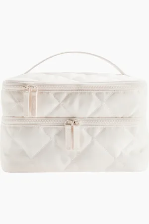 H&M Große Kulturtasche mit zwei Böden - Beige - Beauty