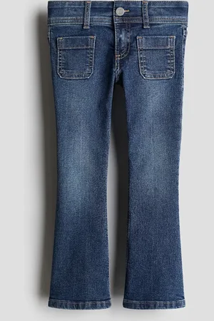 H&M Superstretch Flared Leg Jeans - Blau - Kinder