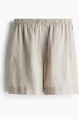 H&M Bermudashorts aus Leinen - Braun - Damen