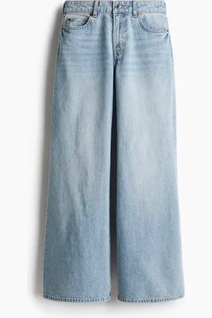 H&M Flared Regular Jeans - Blau - Damen
