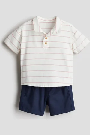 H&M Zweiteiler aus Baumwolle - Blau - Kinder