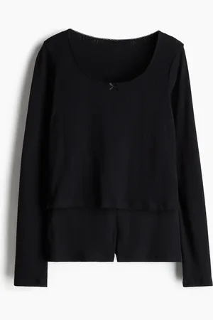 H&M Pyjama mit Pointellemuster - - Damen