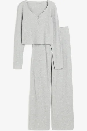 H&M Pyjama mit Waffelstruktur - - Damen