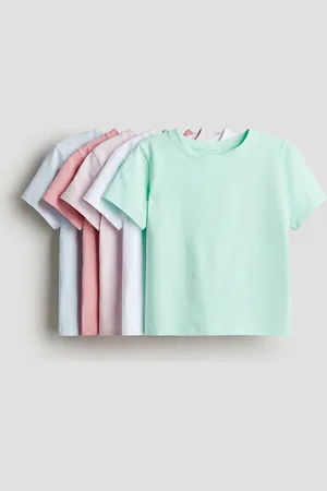 H&M 5er-Pack Shirts aus Baumwolljersey - Rosa - Kinder