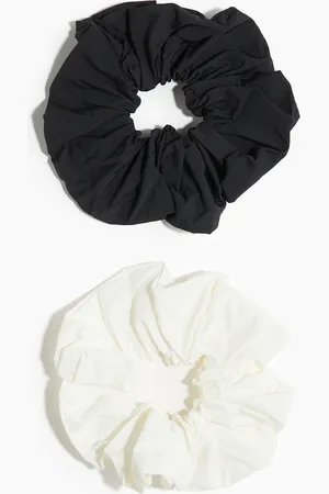 H&M 2er-Pack Nylon-Scrunchies - Weiß - Damen
