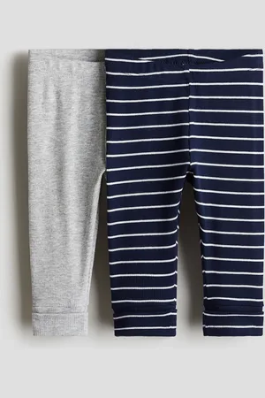 H&M 2er-Pack Leggings mit verstellbarer Passform - Blau - Kinder