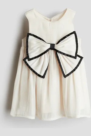 H&M Organza-Kleid mit Schleifendetail - Weiß - Kinder