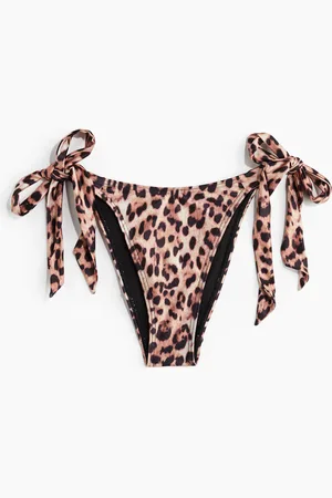 H&M Printedtie Side Brief - Braun - Damen