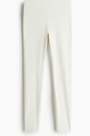 H&M Yoga-Leggings mit SoftMove Lycra - Weiß - Sportswear