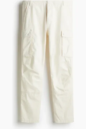 H&M Cargohose aus Ripstop in Slim Fit - Weiß - Herren