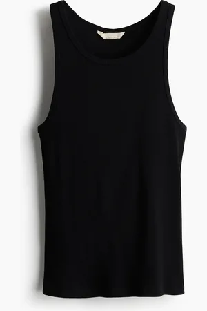 H&M Geripptes Tanktop aus Seidenmix - - Damen