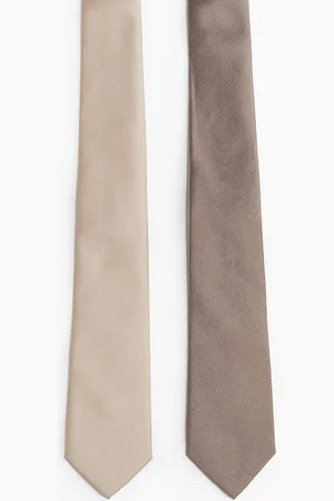 H&M 2er-Pack Krawatten - Braun - Herren