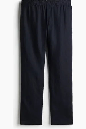 H&M Leinenhose in Regular Fit - Blau - Herren