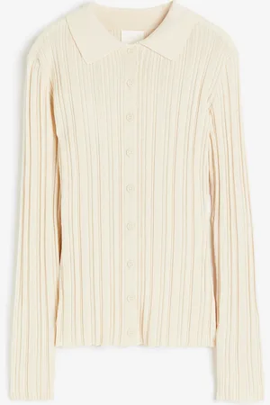 H&M Geripptes Shirt mit Kragen - - Damen