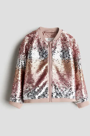 H&M Pilotenjacke mit Pailletten - Rosa - Kinder