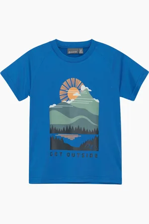 H&M T-shirt W. Print - Blau - Kinder