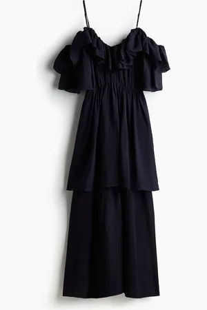 H&M Cold-Shoulder-Kleid - Blau - Damen